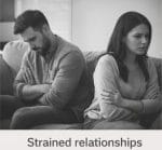 Couple experiencing emotional distance because ADHD Adderall.