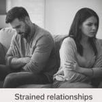 Couple experiencing emotional distance because ADHD Adderall.